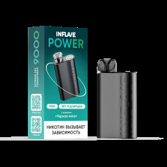 Электронная сигарета INFLAVE POWER 9000 затяжек Черная Мята